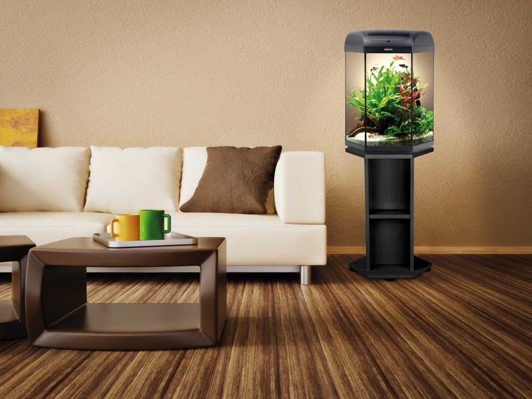 Aquael Hexa Set Lt 60l Black Aquarium