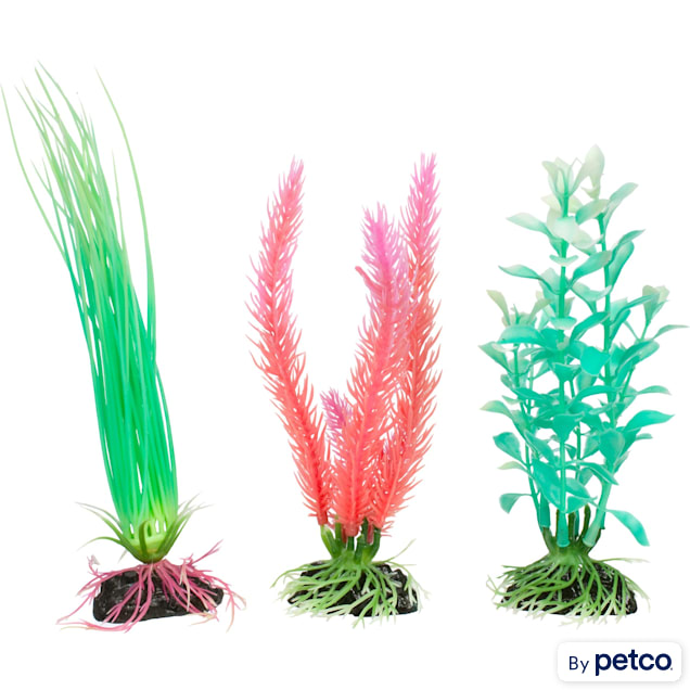 Plastic Plant 3pk Mix 1