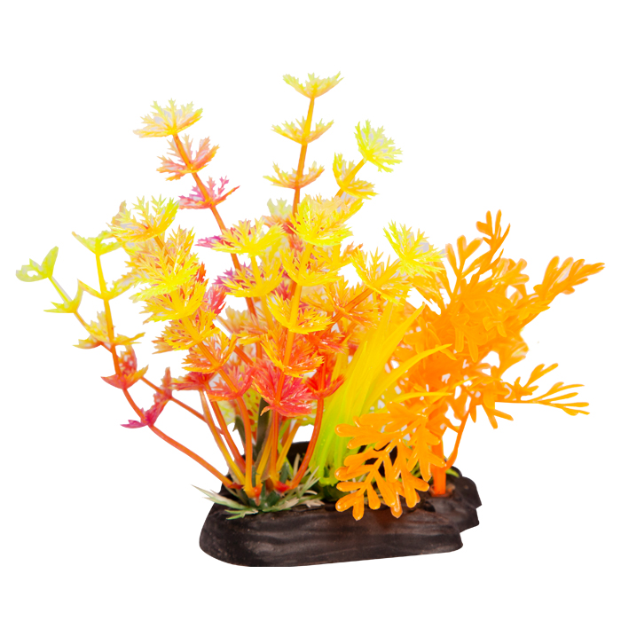 Ecoscape Small Limnophila Orange/hottonia Pink