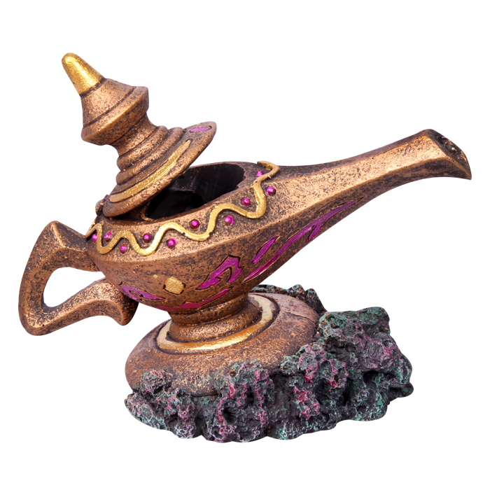 Ornament Genie Lamp 14x9x10.5cmh