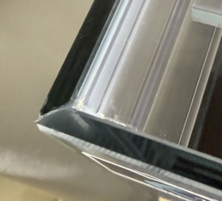 45 DEGREE ultra clear 45x45x45, lid and rubber mat