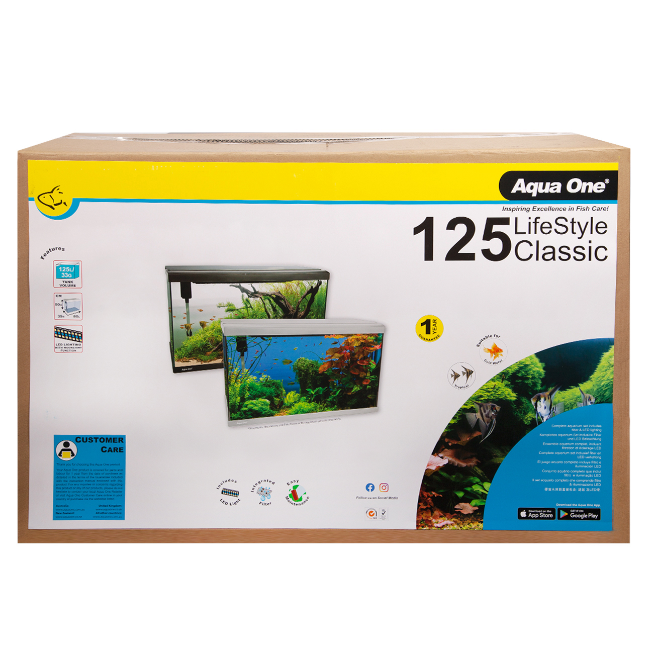 Lifestyle Classic 125 Complete Glass Aquarium