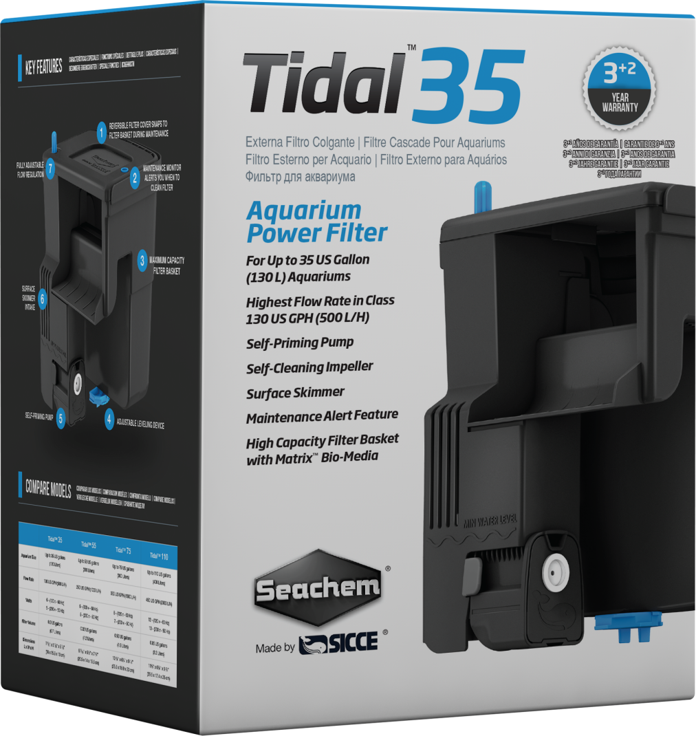 Seachem Tidal 35 Hangon Filter 135l