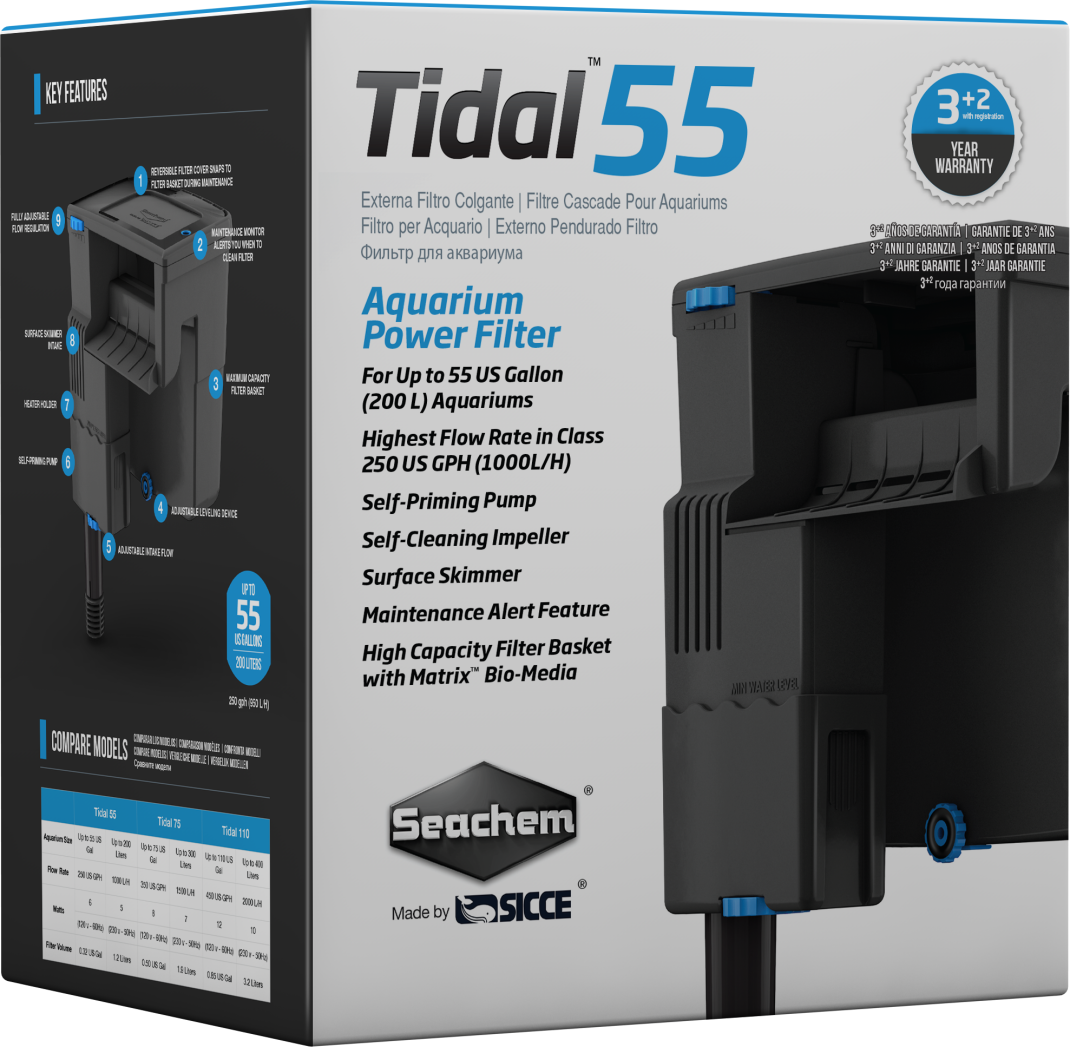 Seachem Tidal 55 Hangon Filter 208l