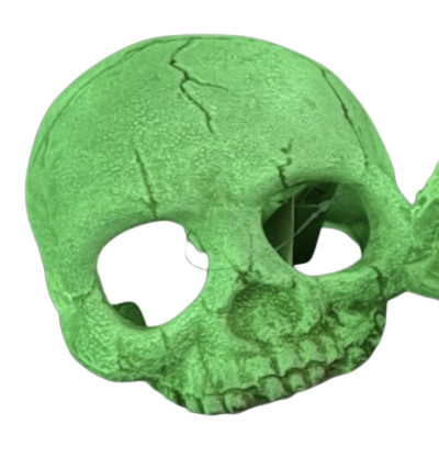 POS43G Skull M Glow 14x18x12