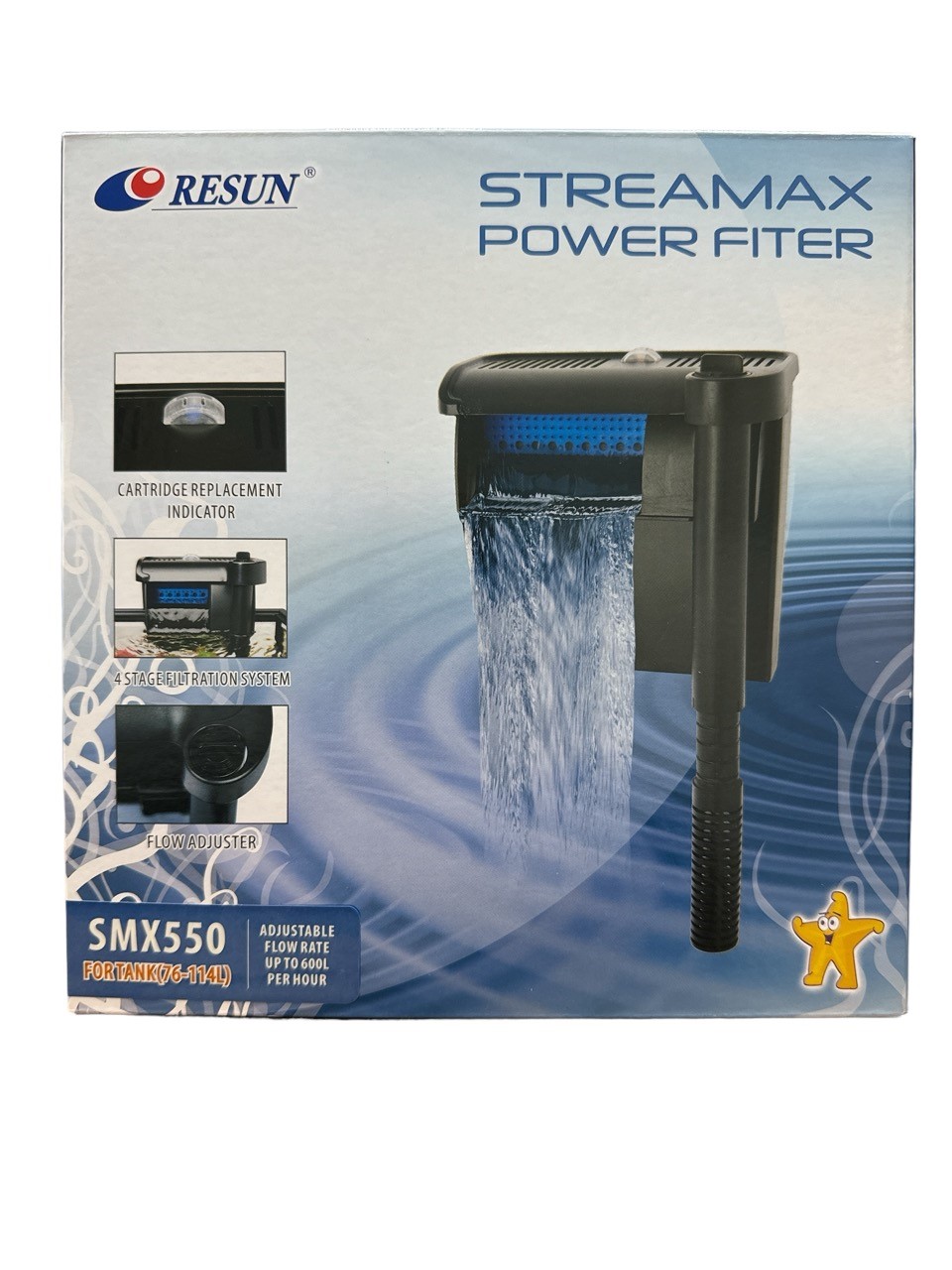 Hang on filter 600L/Hr, 6.,5W