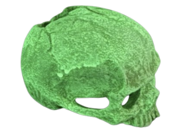 POS42G Skull S Glow 9.7x13x9.8