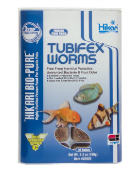 Tubifex Worms 100g – 32 Cubes