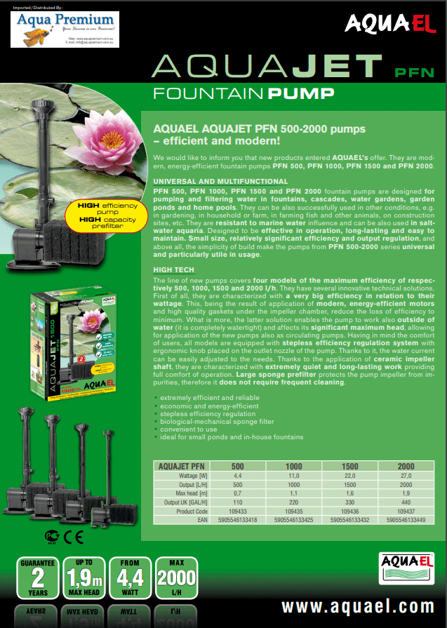 Aquael Pfn Pump