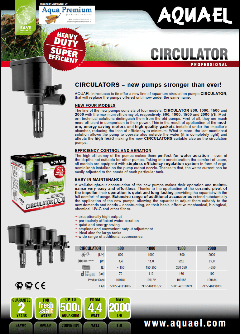 Aquael Circulator 1500