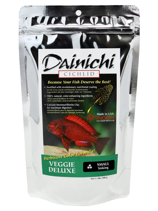 Dainichi Veggie Deluxe 500g Small (3mm) Sinking Pellets