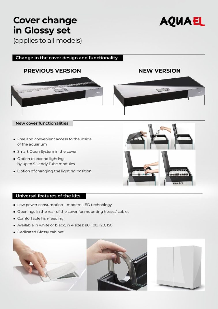 Aquael Glossy 100 Black Aquarium