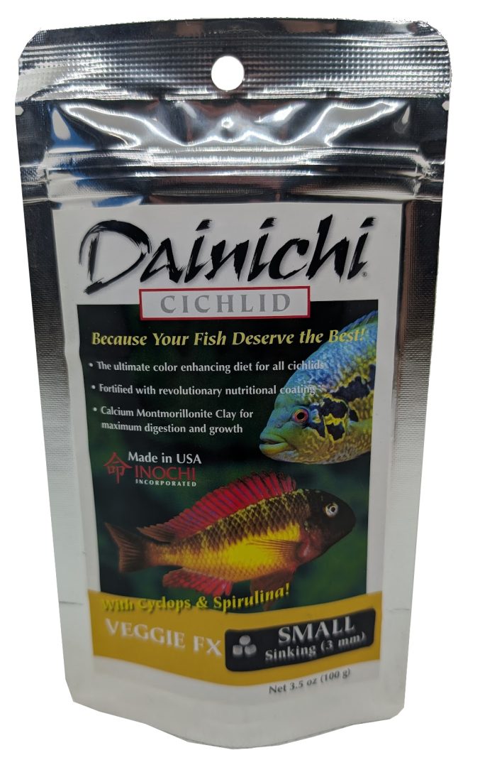 Dainichi Veggie Fx 100g Small (3mm) Sinking Pellets