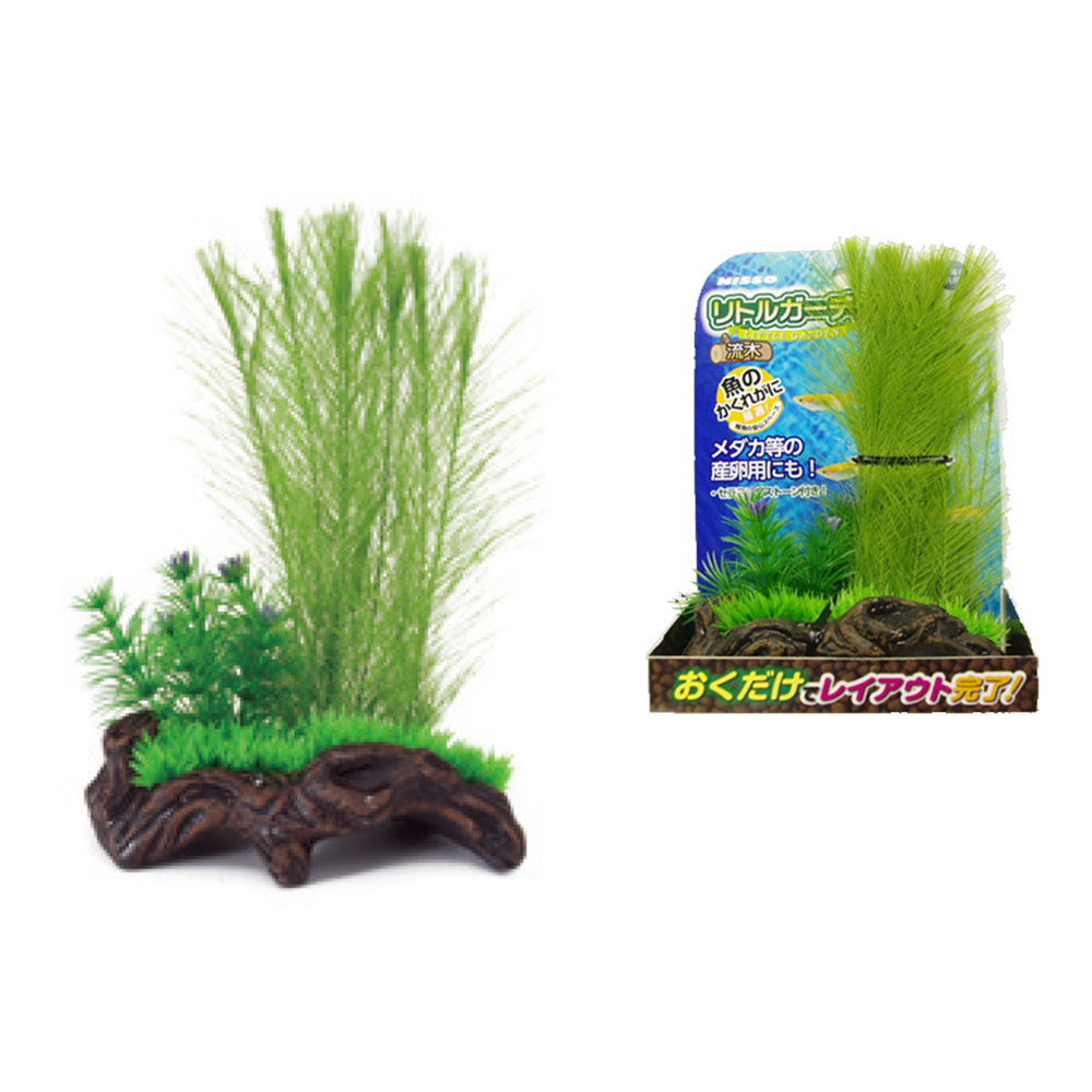 Nisso Garden Milfoil On Driftwood Air Ornament (nap-510)