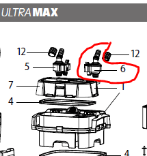 Aquael Check Valve Out – Ultramax 1000/1500 (post 2021 Model)