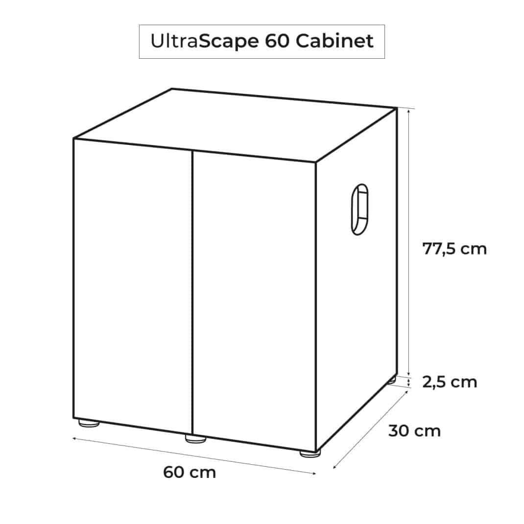 Aquael Ultrascape 60 Snow Cabinet