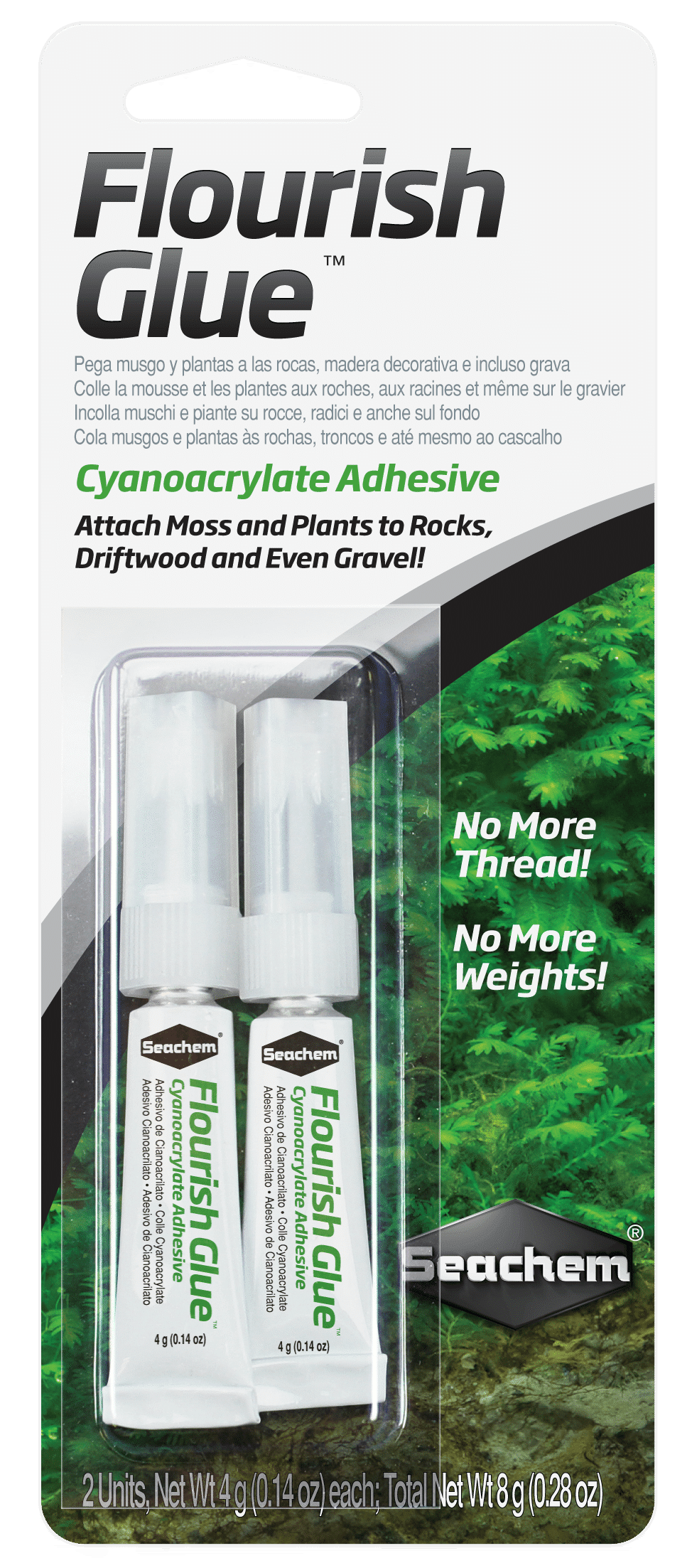 Seachem Flourish Glue 8g (2 X 4g Tubes)