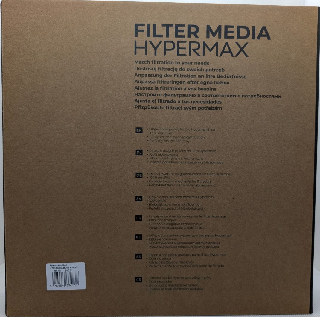 Aquael Hypermax 4500 – Blue Foam Cartridge Ppi 30