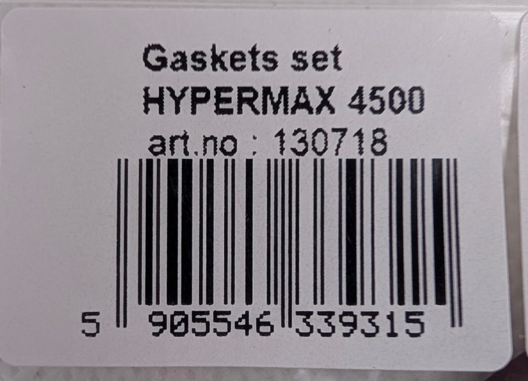 Aquael Gaskets Set Hypermax 4500