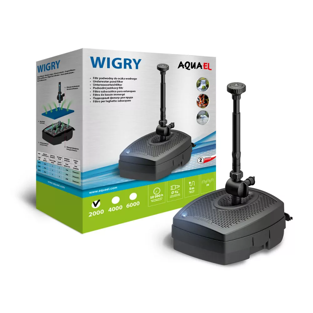 Aquael Wigry 2000 Fountain Pump With Filter And Uv-c Lamp