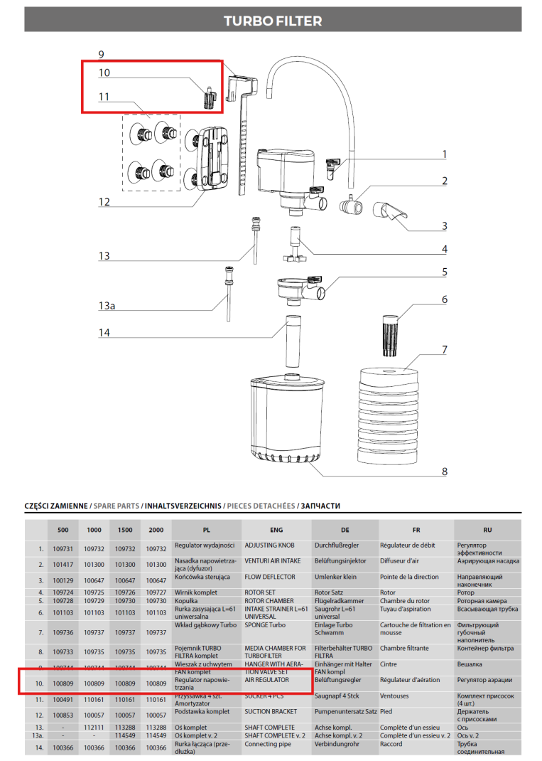 Aquael Air Regulator. Suits: Turbo Filter, Fan Filter Micro/plus, Uni Filter 500,750,1000(uv), Shrimp Set, Circulator