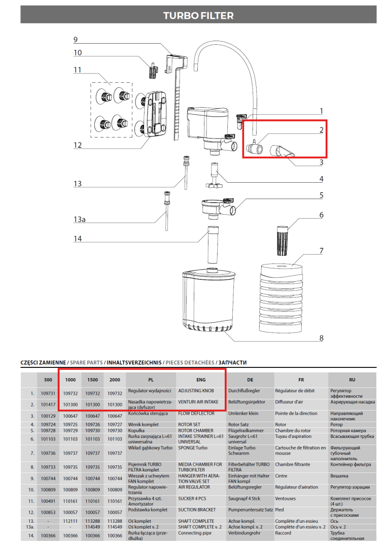 Aquael Venturi Air Intake