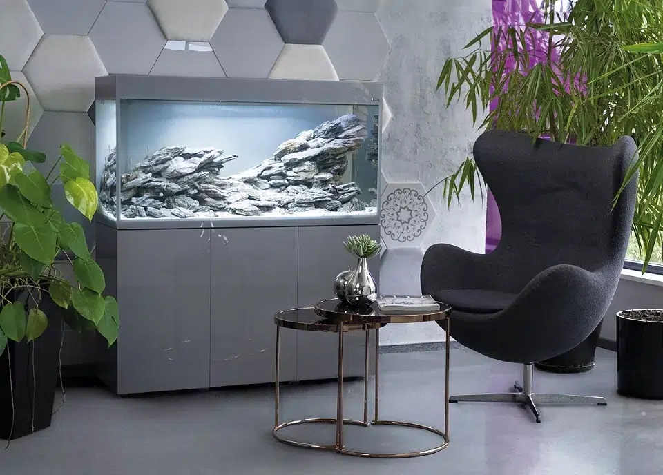 Aquael Glossy 120 Grey Aquarium