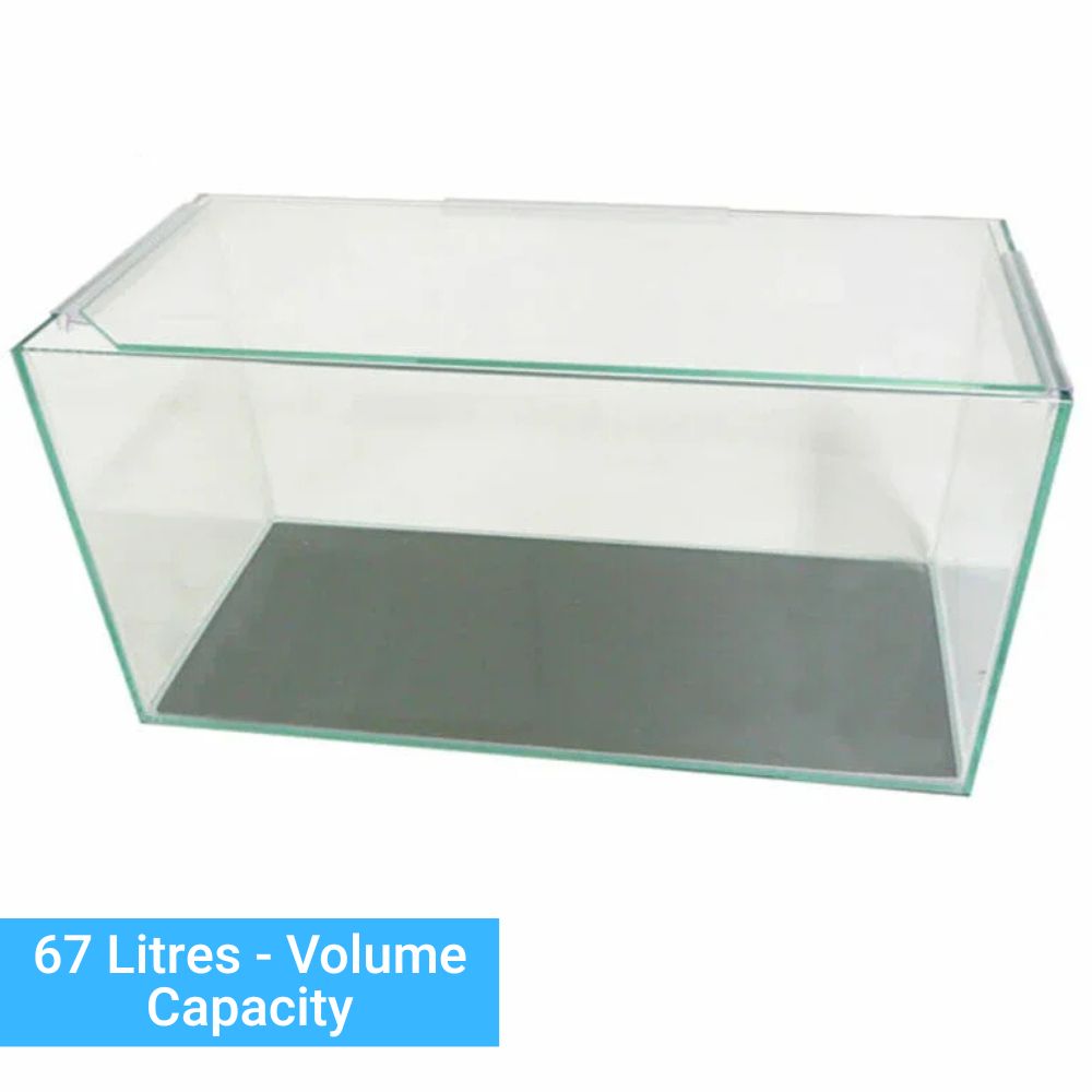 45DEGREE ultra clear 610x305x360 lid, rubber mat