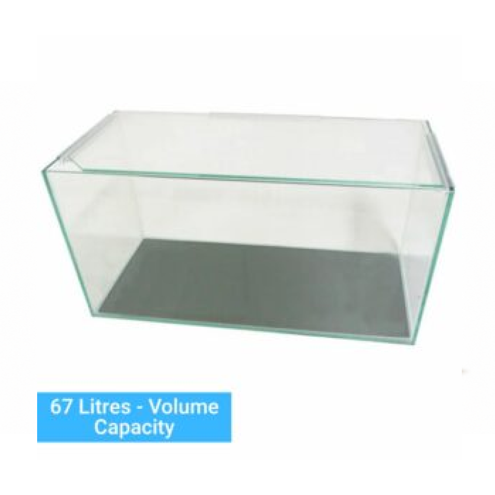 45DEGREE ultra clear 610x305x360 lid, rubber mat