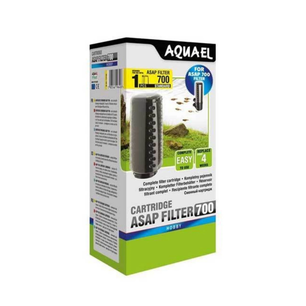 Aquael Cartridge Chamber for ASAP 700 internal filter - SKU: 101531 - - Main Image - Product Specifications & Highlights Key Features Genuine OEM Fit: Designed specifically for the Aquael ASAP 700 internal filter for seamless compatibility. Clear Viewing Housing: Transparent body allows clear visibility of media condition and waste accumulation. Tool-Free Clip Attachment: Effortless snap-on/snap-off design makes media cleaning and replacement fast and simple. Durable Construction: Built from lightweight, aquatic-safe plastic resistant to wear and impact. Product Details Brand: Aquael SKU: 101531 Bar Code (GTIN/UPC): 5905546193732 Product Type: Spare Parts / Filter Chambers & Media Housings Compatibility: Aquael ASAP 700 Internal Filter Package Dimensions: 220 mm (L) × 341 mm (W) × 71.5 mm (H) Gross Package Weight: 88 g Target Environment: Freshwater Aquariums