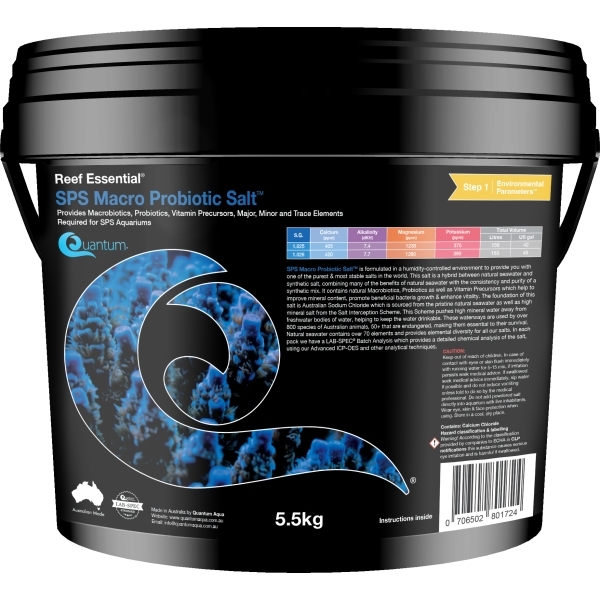 Sps Macro Probiotic Salt – 5.5kg
