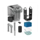 Fluval AquaClear Hang-On Power Filter AC30 (545 LPH) — multi-stage filtration for aquariums up to 114 litres (30 US gallons) — SKU: FAQ02 — Image 3 — Product Specifications & Highlights Key Features Maximised Media Volume: Has a wide media selection; basket design accommodates significantly more filter media than standard cartridge filters. Multi-Stage Filtration Included: Comes complete with AquaClear Foam, Activated Carbon, and BioMax rings. Mechanical Media has Intake Sponge and Bio-foam. Chemical Media has Carbon, Zeo-Carb, Ammonia Remover and Clear-Carb. Biological Media has BioMax ring. Quieter Operation & Adjustable Flow Control: Reduce flow speed during feeding times or for low-current species. Its precision motor design (AC20/AC30/AC50/AC70 models) smooths rotations with minimal vibration. It has a sound-dampening cover that minimises the echo chamber effect, thus operating quietly. Smarter Design & Waterfall Return: Prevents water spills by gently oxygenating surface water while returning purified water. Filter-To-Tank Stepped Interface (AC20/AC30/AC50/AC70 models). Self-levelling in most cases for convenient installation CycleGuard: CycleGuard maintains your aquarium's biological balance and prevents nitrogen cycle disruptions. By allowing 1 of the 3 media inserts to be changed at a time, bacteria levels remain stable, supporting continuous and effective biological filtration without harmful fluctuations. Product Details Brand: Fluval SKU: FAQ02 Barcode (GTIN/UPC): 0015561196000 Product Type: Filters / Hang-On-Back Power Filters Flow Rate Capacity: 545 litres per hour (Lph) or 150 GPH Package Dimensions: 210 mm (L) × 180 mm (W) × 120 mm (H) Gross Package Weight: 800 g Target Environment: Freshwater & Marine Aquariums (38 L to 114 L)