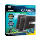 Fluval AquaClear 70/110 Activated Carbon Insert (3 Pack) — Maximum chemical adsorption for AquaClear 70 and 110 Power Filters — SKU: FAQ27 — Main Image — Product Specifications & Highlights Key Features High Adsorption Surface: Bituminous carbon pores maximize surface area contact with high water volumes. Highly adsorbent – removes odours, discolourations, and toxins. Odor & Pigment Elimination: Eliminates musty tank odors and water discoloration. Helps promote healthy, crystal-clear water and improves fish health. Non-Phosphate Leaching: Safe for sensitive reef and planted aquarium setups, it will not raise phosphate levels and helps prevent algae growth in fish tank or aquarium setups. Heavy-Duty Quantity: 500g total weight tailored for large-capacity filter trays. Premium, research-grade chemical filter media. Product Details Brand: Fluval / AquaClear SKU: FAQ27 Barcode (GTIN/UPC): 0015561196468 Product Type: Filter Media / Chemical Absorbers Package Dimensions: 125 mm (L) × 85 mm (W) × 140 mm (H) Gross Package Weight: 500 g Target Environment: Freshwater & Saltwater Aquariums - Large aquariums up to 415 litres Compatibility: Power Filters Models – Fluval AC70, Fluval AC110, Aquaclear 70, and Aquaclear 110 Power Filters
