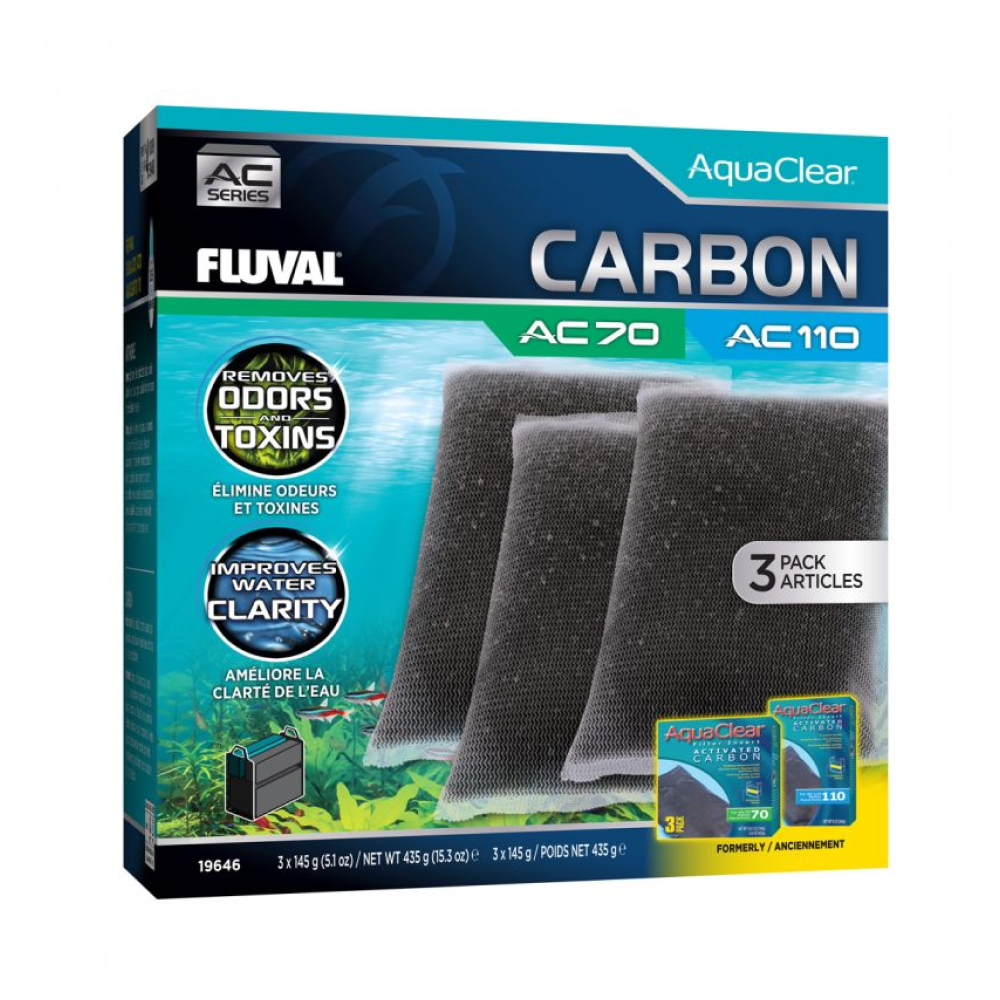 Fluval Ac70/110 Activated Carbon Insert 3 Pack