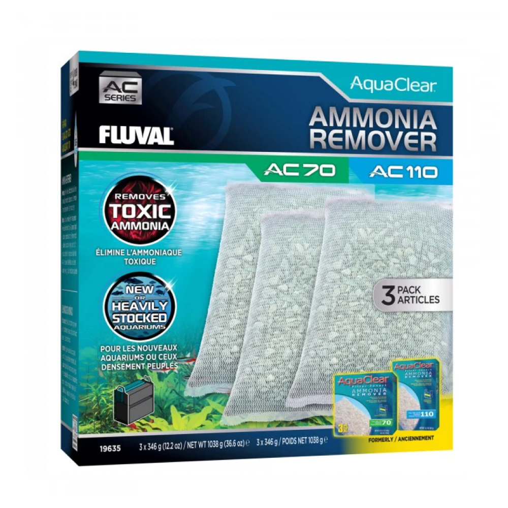 Fluval Ac70/110 Ammonia Remover Insert 3 Pack
