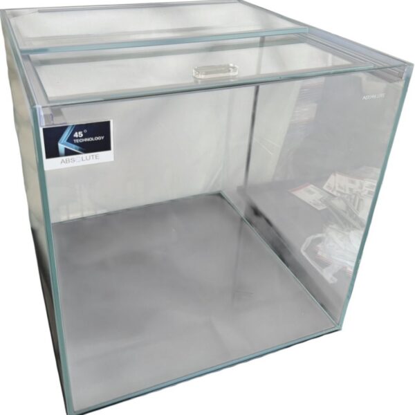 45 DEGREE ultra clear 45x45x45, lid and rubber mat