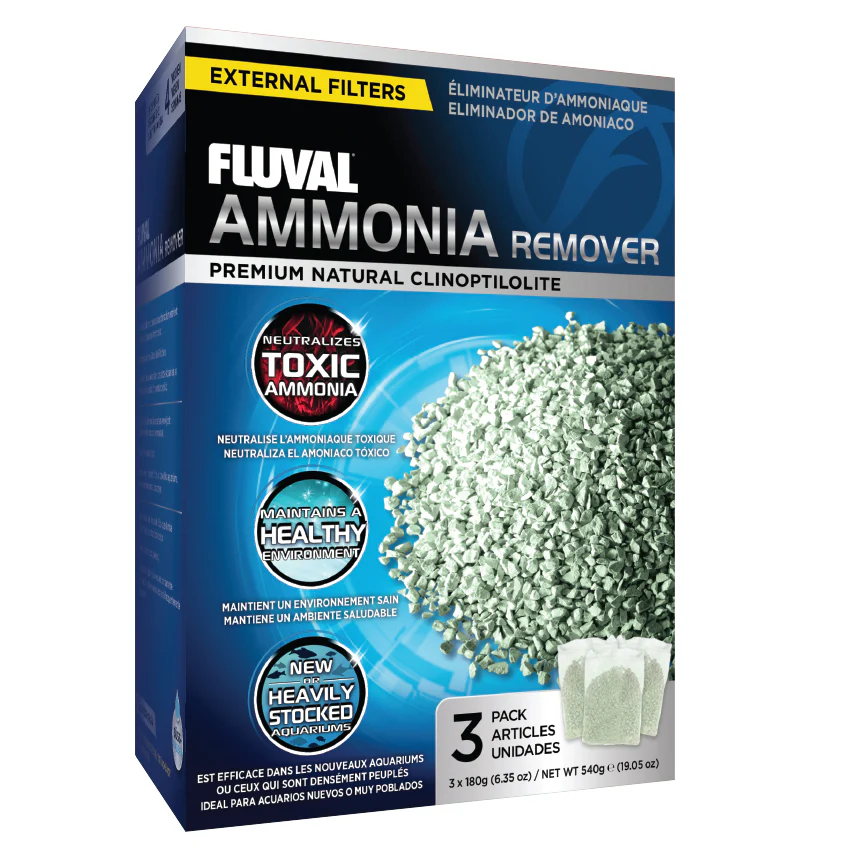 Fluval Ammonia Remover 3 X 180gm Bags
