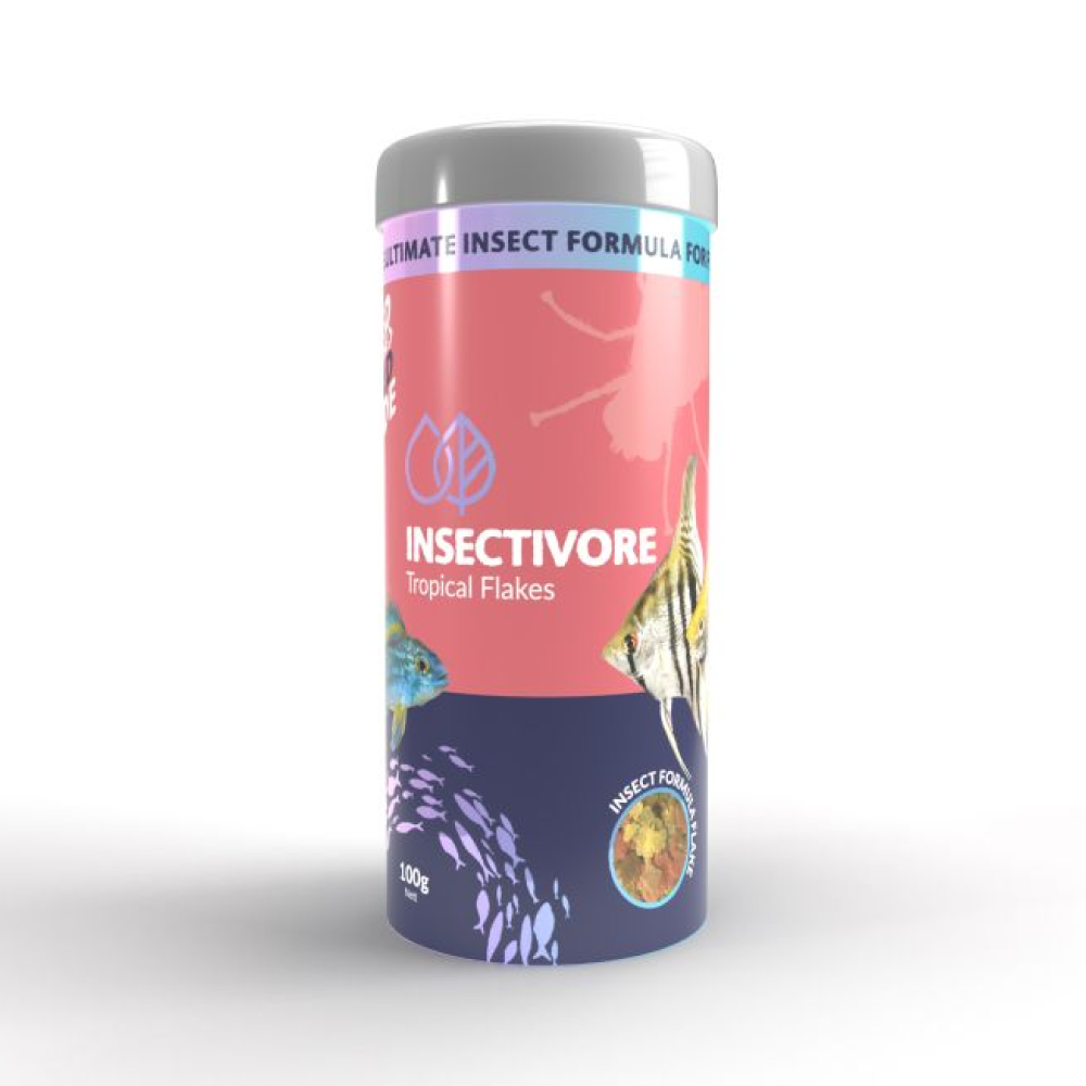 Insectivore Tropical Flake Food 100g — Insect-protein-rich food for fish health in well-stocked tropical aquariums and multiple-tank setups — SKU: INS03 — Main Image Insectivore Tropical Flake Food 100g — Insect-protein-rich food for fish health in well-stocked tropical aquariums and multiple-tank setups — SKU: INS03 — Main Image — Product Specifications & Highlights Key Features Sustainable Insect Protein: High-protein formulation derived from natural insect larvae. Clean-Water Formula: Easily digested to minimise organic nitrate and phosphate accumulation. Rich in Essential Fatty Acids: Supports healthy organ function and scale lustre. Bulk Value Size: 100g tub ideal for long-term daily aquarium feeding. Product Details Brand: Insectivore SKU: INS03 Barcode (GTIN/EAN): 9327975042301 Distributor / Supplier: PETPACIFIC Product Type: Aquarium Fish Food / Tropical Flakes Package Dimensions: 75 mm (L) × 75 mm (W) × 155 mm (H) Gross Package Weight: 145 g Net Weight: 100 g Target Environment: Freshwater Tropical Aquariums RRP: $21.99