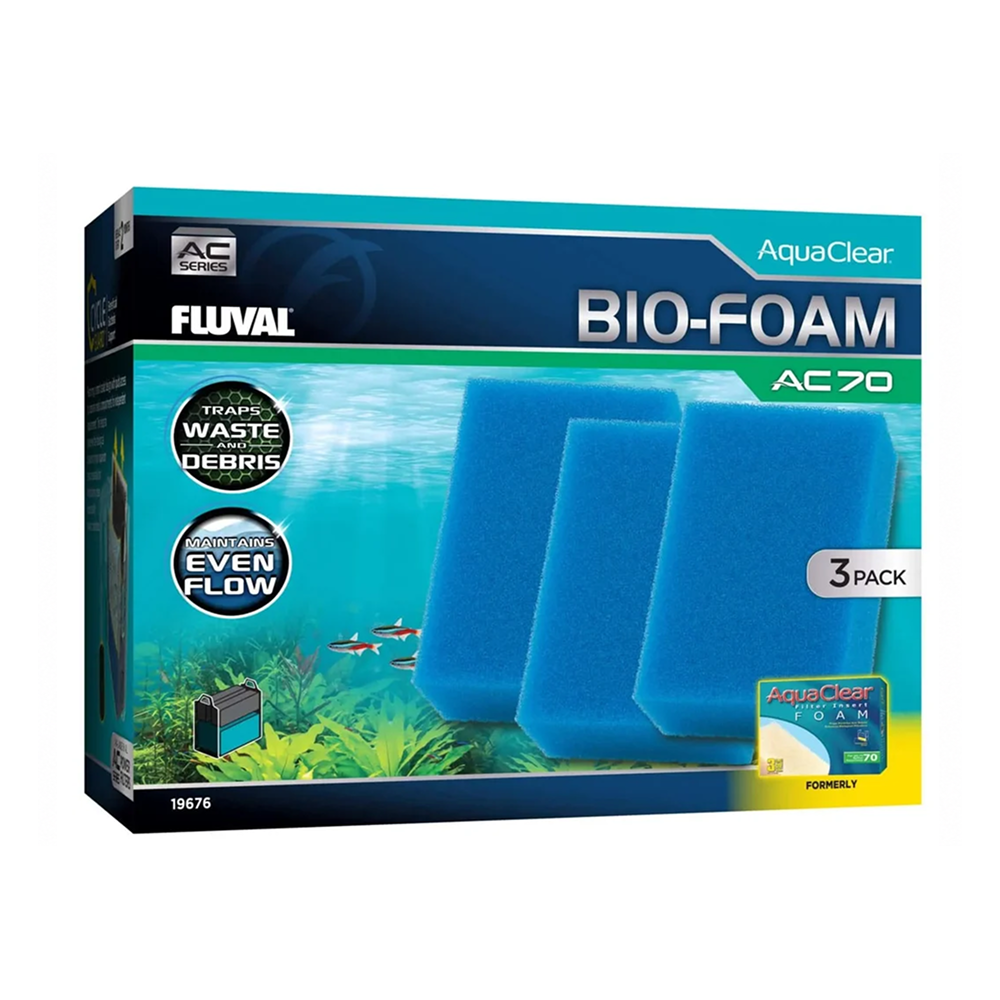Fluval AC70 Bio Foam Insert Blue 3 Pack