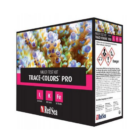 Red Sea Reef Colours Pro Multi Testing Kit — Iodine, potassium and iron tests for Trace Colours dosing — SKU: RED258 — Main Image Red Sea Reef Colours Pro Multi Testing Kit — Iodine, potassium and iron tests for Trace Colours dosing — SKU: RED258 — Main Image — Product Specifications & Highlights Key Features Three colour-element tests: Iodine, potassium and iron in one case. Pro accuracy: 0.01 ppm iodine, 3 ppm potassium, 0.05 ppm iron. For Trace Colours dosing: Supplements A, B and C measured directly. Recommended for ULNS: Red Sea's own guidance. Refillable: Reagent refills available. Product Details Brand: Red Sea SKU: RED258 Barcode (GTIN/EAN): 7290100772119 Product Type: Testing > Reef Test Kits Parameters: Iodine (I2), potassium (K), iron (Fe) Iodine: Colorimetric, 0–0.09 ppm, 0.01 ppm accuracy, 50 tests Potassium: Titration, 150–450 ppm, 3 ppm accuracy, 40 tests Iron: Colorimetric, 0–0.5 ppm, 0.05 ppm accuracy, 50 tests Kit Contents: Iodine reagents A, B and standard; iron reagents A and B; potassium reagents A–D; titrator; 5 mL syringe; three colour cards; instructions Pairs With: Trace Colours A, B, C, D (RED283–RED286, RED293) Target Environment: Marine reef aquariums, especially ultra-low-nutrient systems